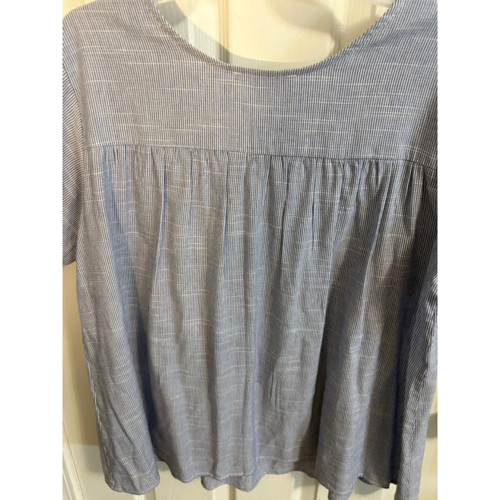 Embroidered Floral Peasant Blouse | Short Sleeve Boho Top - Picture 11 of 14
